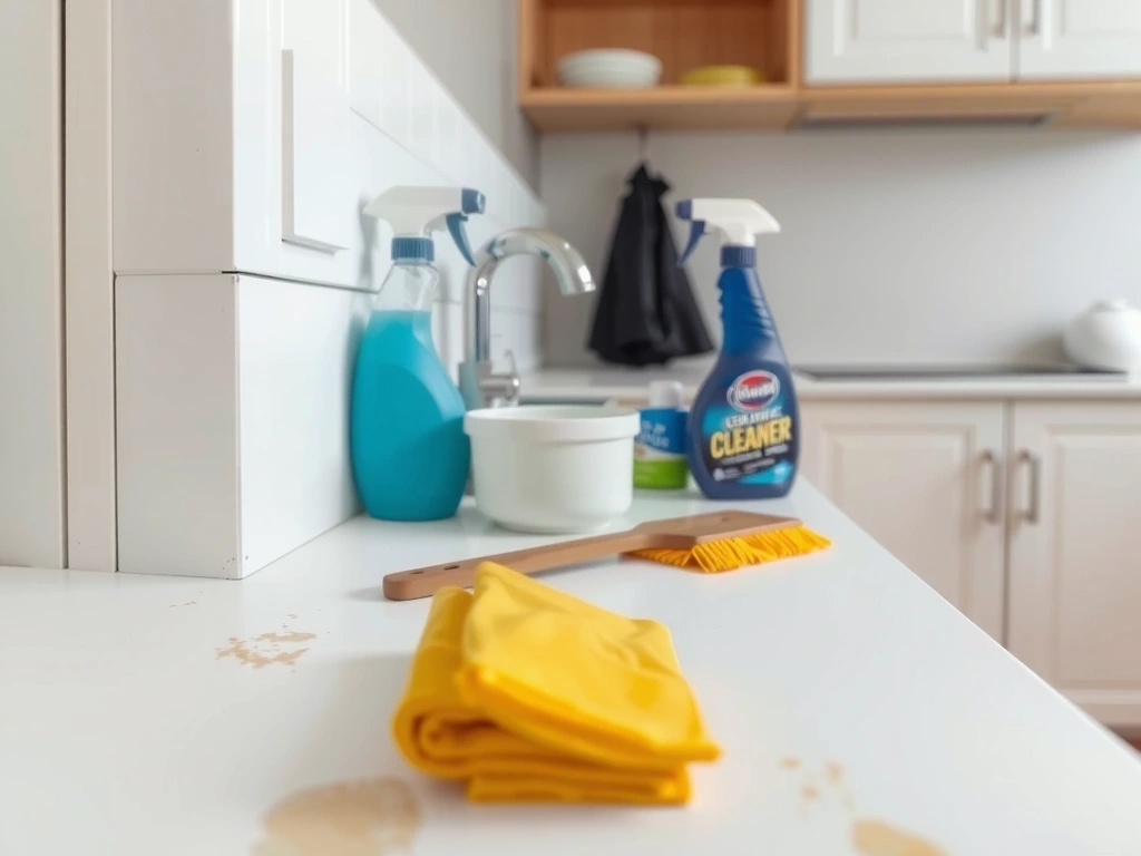 Kuchyň před úklidem